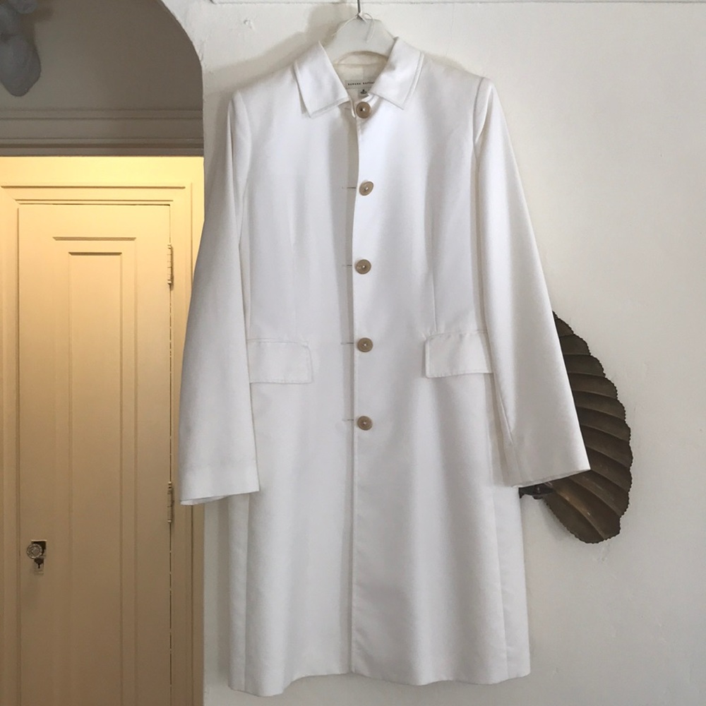 SOLD Banana Republic White Trench Coat